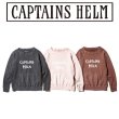 画像1: Captains Helm [キャプテンズヘルム]　PIGMENT CUT-OFF LOGO SWEAT [BLACK,PINK] ピグメントカットオフロゴスエット (ブラック、ピンク) CH18-AW-T06S AHA     (1)