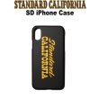 画像1: STANDARD CALIFORNIA [スタンダードカリフォルニア] SD iPhone Case [Black] アイフォンケース　iPhoneX,Xs対応  (ブラック) AIS     (1)
