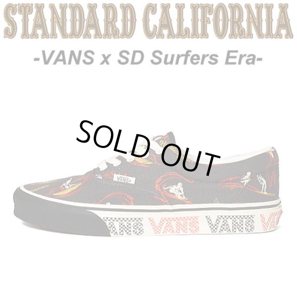 画像1: VANS × STANDARD CALIFORNIA [バンズ × スタンダードカリフォルニア] Surfers Era (BLACK) サーファーズエラスニーカー (ブラック) AIS  (1)