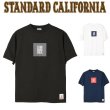 画像1: STANDARD CALIFORNIA [スタンダードカリフォルニア] SD Heavyweight Box Logo T [BLACK,WHITE,NAVY] ヘビーウエイトボックスロゴTシャツ  (ブラック、ホワイト、ネイビー) AIS     (1)