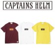 画像1: Captains Helm [キャプテンヘルム] M.S.F.N. TEE (BURGUNDY,WHITE,YELLOW) M.S.F.N.Tシャツ (バーガンディ、ホワイト、イエロー)  キャプテンズヘルム AIS     (1)
