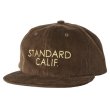 画像3: STANDARD CALIFORNIA [スタンダードカリフォルニア] SD Corduroy Logo Cap  [Black,Brown] コーデュロイロゴキャップ　(ブラック、ブラウン) AIA (3)