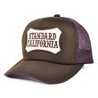 画像4: STANDARD CALIFORNIA [スタンダードカリフォルニア] Logo Wappen Mesh Cap [Brown,Brown/Beige,White/Brown,Beige/Brown] ロゴワッペンメッシュキャップ（ブラウン、ブラウン/ベージュ、ホワイト/ブラウン、ベージュ/ブラウン）AJS     (4)