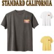 画像1: STANDARD CALIFORNIA [スタンダードカリフォルニア] SD SUNSET SHIELD LOGO T [BLACK,WHITE,YELLOW] サンセットシールドロゴTシャツ (ブラック、ホワイト、イエロー) AJS (1)