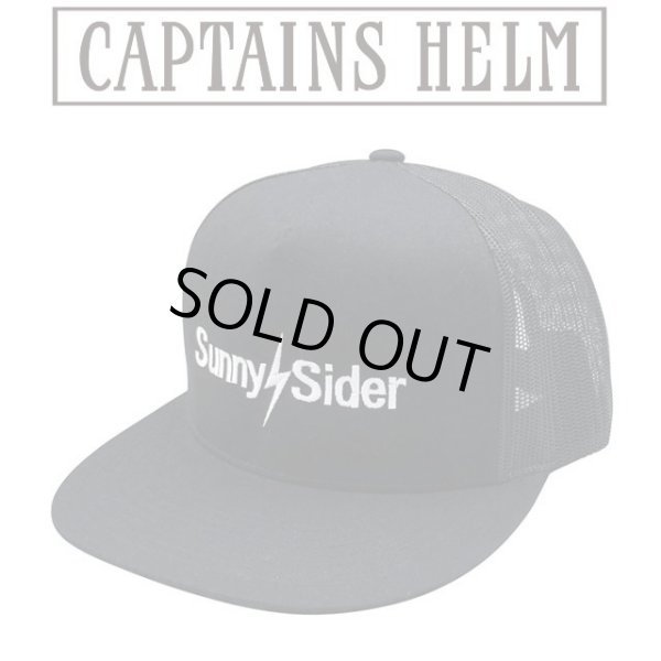 画像1: SUNNY C SIDER × Captains Helm [サニーシーサイダー×キャプテンヘルム] LOGO MESH CAP (BLACK) ロゴメッシュキャップ (ブラック)  キャプテンズヘルム AJS     (1)
