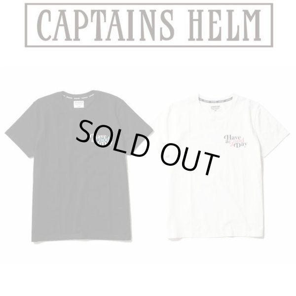 画像1: Captains Helm [キャプテンズヘルム] ALRIGHT TEE [BLACK,WHITE] オールライトTシャツ (ブラック、ホワイト)  AJA     (1)