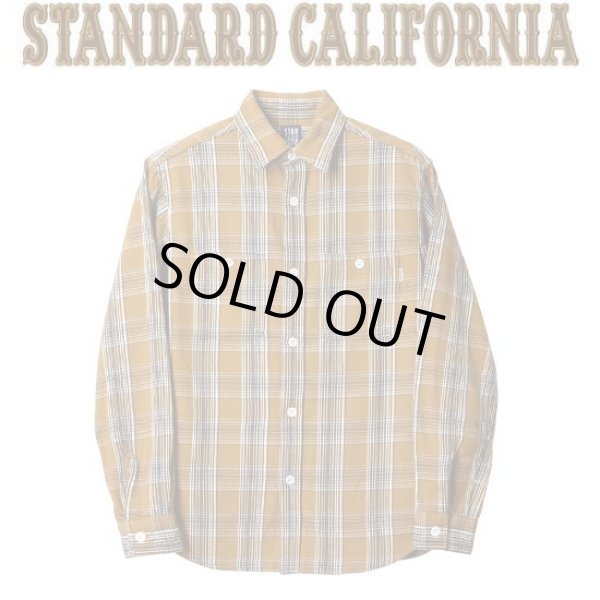 画像1: STANDARD CALIFORNIA [スタンダードカリフォルニア] SD Flannel Check Shirt [BEIGE] フランネルチェックシャツ (ベージュ) AJA (1)