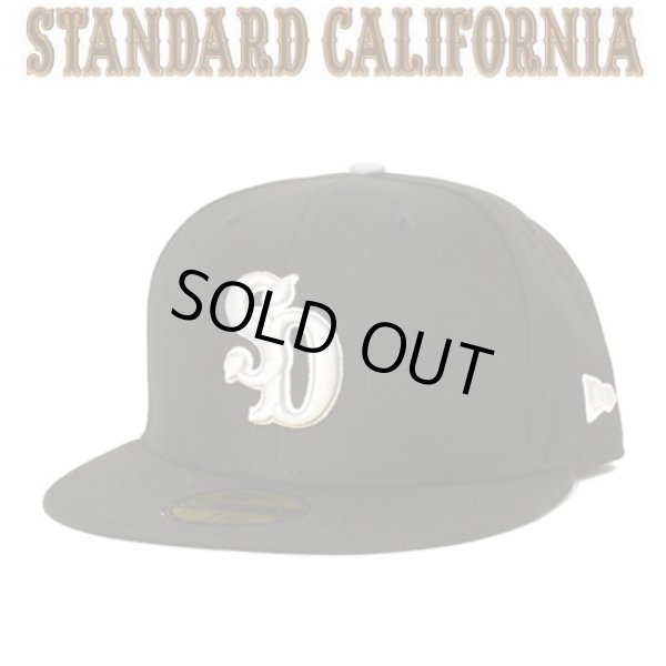画像1: NEW ERA × STANDARD CALIFORNIA [ニューエラ×スタンダードカリフォルニア] 59 FIFTY Logo Cap [BLACK] ロゴキャップ 　(ブラック) AJA (1)