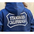 画像5: STANDARD CALIFORNIA [スタンダードカリフォルニア] SD Boa Hood Coach Jacket  [Blue,Brown] ボアフードコーチジャケット (ブルー、ブラウン) AJA (5)