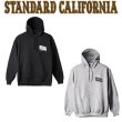 画像1: CLARK FOAM × STANDARD CALIFORNIA [クラークフォーム×スタンダードカリフォルニア] Pullover Hood Sweat [Black,Gray] プルオーバーフードスエット (ブラック、グレー)　AJA (1)