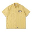 画像2: STANDARD CALIFORNIA [スタンダードカリフォルニア] T/C Stripe Work Shirt Short Sleeve  [Yellow,Blue] T/Cストライプワークシャツショートスリーブ (イエロー、ブルー) AKS (2)