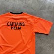 画像3: Captains Helm [キャプテンヘルム] TM-LOGO DOUBLE MESH FOOTBALL TEE (ORANGE,BLACK) トレードマークロゴダブルメッシュフットボールTシャツ (オレンジ、ブラック) キャプテンズヘルム AKS    (3)