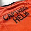 画像4: Captains Helm [キャプテンヘルム] TM-LOGO DOUBLE MESH FOOTBALL TEE (ORANGE,BLACK) トレードマークロゴダブルメッシュフットボールTシャツ (オレンジ、ブラック) キャプテンズヘルム AKS    (4)