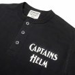 画像11: 別注 Captains Helm [キャプテンヘルム] LOGO HENRY NECK TEE (BLACK,WHITE,NAVY) ロゴヘンリーネックTシャツ (ブラック、ホワイト、ネイビー) キャプテンズヘルム BAA (11)