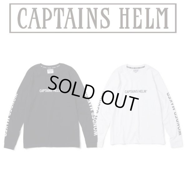 画像1: Captains Helm [キャプテンズヘルム] WONDER MAKER L/S TEE [BLACK,WHITE] ワンダーメーカーロングスリーブTシャツ (ブラック、ホワイト)  BAA (1)