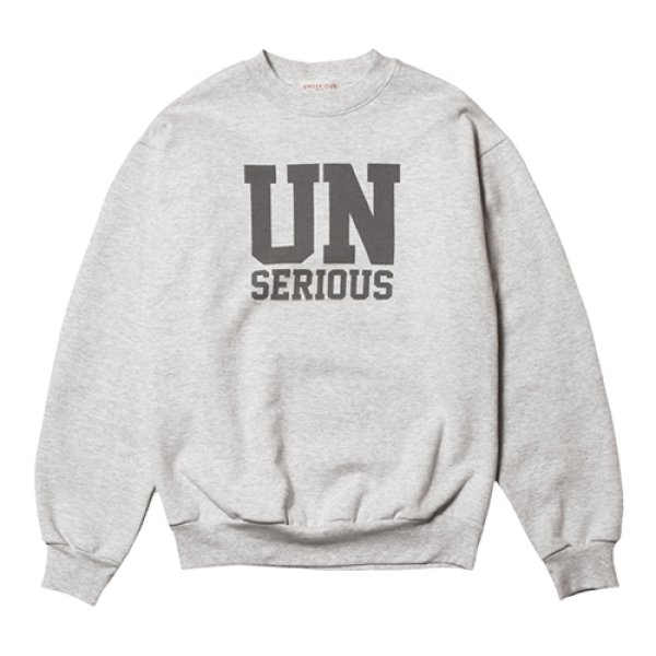 画像1: UNSERIOUS by STANDARD CALIFORNIA [アンシュリアス by スタンダードカリフォルニア] ARMY Logo Sweat [Gray] アーミーロゴスエット  (グレー) BAA (1)