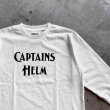 画像4: Captains Helm [キャプテンヘルム] BACTERIA-PROOF LOGO L/S TEE (WHITE,BLACK) バクテリアプルーフロゴロングスリーブTシャツ (ホワイト、ブラック)  キャプテンズヘルム BAA (4)