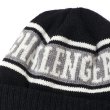 画像2: CHALLENGER [チャレンジャー] JACQUARD KNIT CAP（BLACK) ジャカードニットキャップ [ブラック] BAA (2)