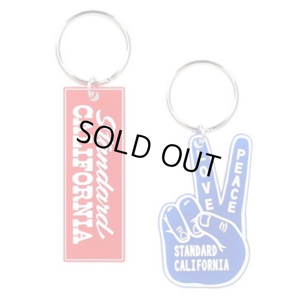 画像1: Button Works×STANDARD CALIFORNIA [ボタンワークス×スタンダードカリフォルニア] Key Holder [Red,Blue] キーホルダー (レッド、ブルー) BCS (1)
