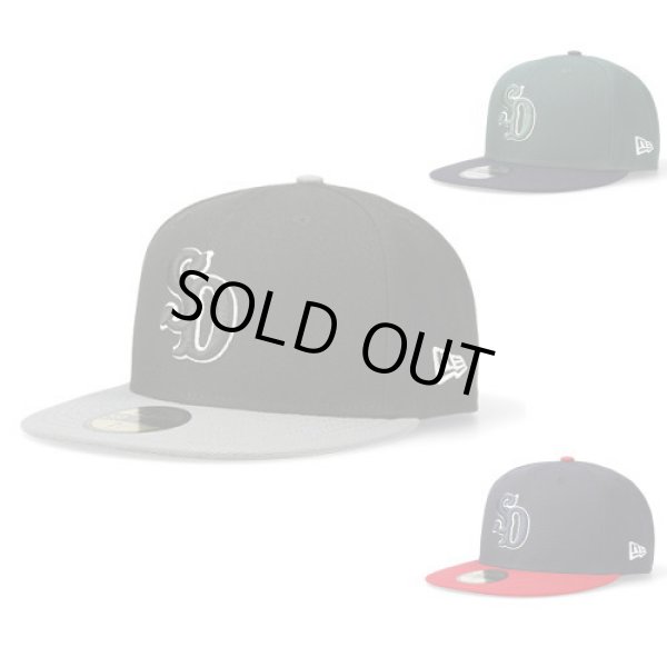 画像1: NEW ERA × STANDARD CALIFORNIA [ニューエラ×スタンダードカリフォルニア] 59 FIFTY Logo Cap [BLACK,GREEN,NAVY] ロゴキャップ (ブラック、グリーン、ネイビー) BCS (1)
