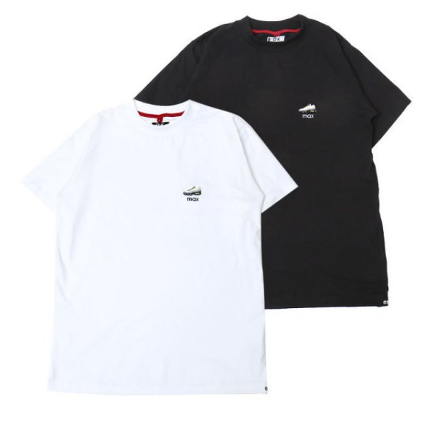 画像1: O.K. [オーケー] MAX S/S TEE [White,Black] マックスショートスリーブTシャツ 手刺繍 (ホワイト、ブラック)  BCS (1)