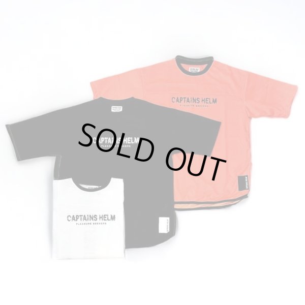画像1: Captains Helm [キャプテンズヘルム] DOUBLE MESH DRY TEE [BLACK,ORANGE,WHITE] ダブルメッシュドライTシャツ　(ブラック、オレンジ、ホワイト)  BCS (1)