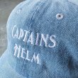 画像4: Captains Helm [キャプテンヘルム] LOGO DENIM CAP (BLACK,INDIGO) ロゴデニムキャップ (ブラック、インディゴ) キャプテンズヘルム BBA (4)
