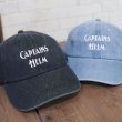 画像2: Captains Helm [キャプテンヘルム] LOGO DENIM CAP (BLACK,INDIGO) ロゴデニムキャップ (ブラック、インディゴ) キャプテンズヘルム BBA (2)