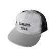 画像1: COOPERSTOWN BALL CAP Co. x Captains Helm [クーパーズタウンボールキャップ×キャプテンヘルム] US MADE LOGO MESH CAP (GRAY×BLACK) USメイドロゴメッシュキャップ (グレー×ブラック) キャプテンズヘルム BBA (1)