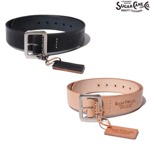 画像1: SUGAR CANE [シュガーケーン] GARRISON BELT [BLACK、BEIGE] ギャリソンベルト（ブラック、ベージュ） BCA (1)