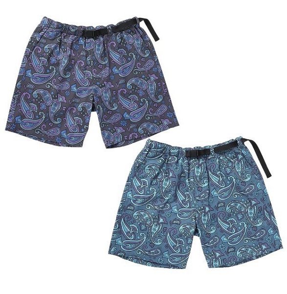 画像1: CHALLENGER [チャレンジャー] PAISLEY COTTON TWILL SHORTS ペイズリーコットンツイルショーツ BDS (1)