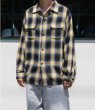 画像13: TOWN CRAFT [タウンクラフト] OMBRE W-FLAP 50S LOOP COLLAR SHIRTS オンブレダブルフラップ５０Sループカラーシャツ  BCA (13)