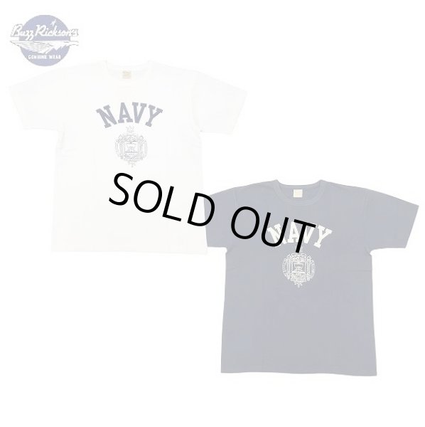 画像1: BUZZ RICKSON'S [バズリクソンズ] GOVERNMENT ISSUE TEE U.S. [WHITE,,NAVY] ガバメントイシューTシャツ U.S.（ホワイト,ネイビー） BDS (1)