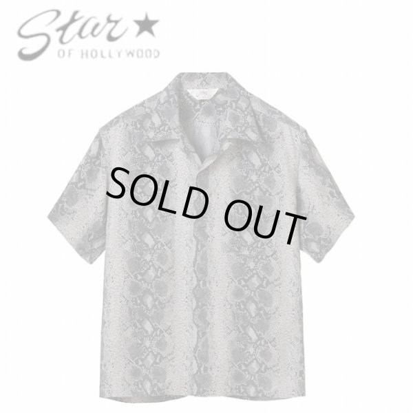 画像1: STAR OF HOLLYWOOD [スター オブ ハリウッド]  HIGH DENSITY RAYON OPEN SHIRT “SNAKE” ハイデンシティーレーヨンオープンシャツ ”スネーク” BDS (1)
