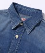 画像3: SUGAR CANE [シュガーケーン] BLUE DENIM WORK SHIRT AGED MODEL ブルーデニムワークシャツエイジドモデル BDS (3)