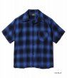 画像4: SUGAR CANE [シュガーケーン] RAYON OMBRE CHECK S/S OPEN SHIRT [OFF WHITE,BLUE] レーヨンオンブレチェックオープンシャツ 半袖（オフホワイト、ブルー） BDS M,L,XL (4)