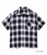 画像2: SUGAR CANE [シュガーケーン] RAYON OMBRE CHECK S/S OPEN SHIRT [OFF WHITE,BLUE] レーヨンオンブレチェックオープンシャツ 半袖（オフホワイト、ブルー） BDS M,L,XL (2)