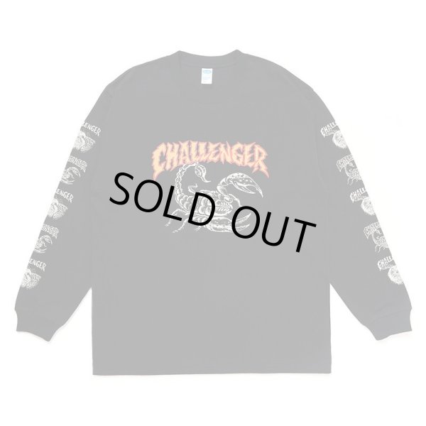 画像1: CHALLENGER [チャレンジャー] L/S SCORPION TEE ロングスリーブスコーピオンティー BDA (1)