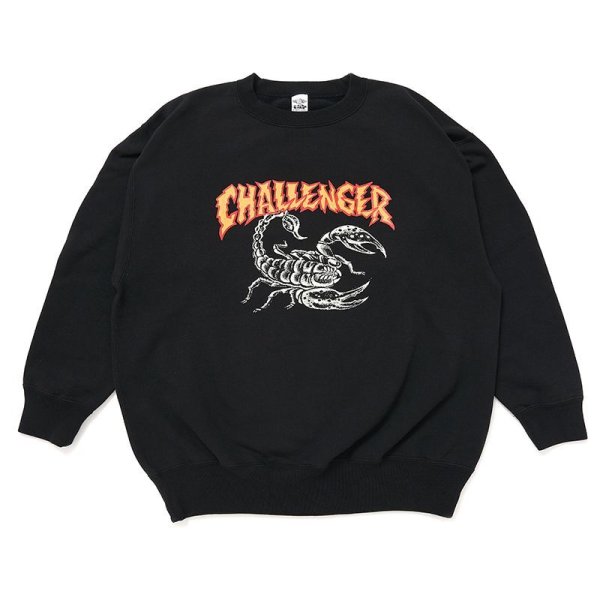 画像1: CHALLENGER [チャレンジャー] SCORPION C/N SWEAT スコーピオンC/Nスエット BDA (1)