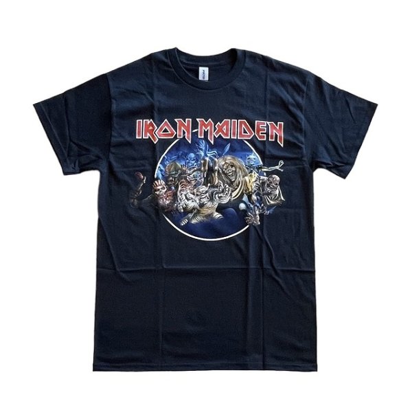 画像1: IRON MAIDEN〔アイアンメイデン〕 WASTED YEARS CIRCLE T-SHIRT ウェイスティドイヤーズサークル ロックTシャツ バンドTシャツ BDA (1)