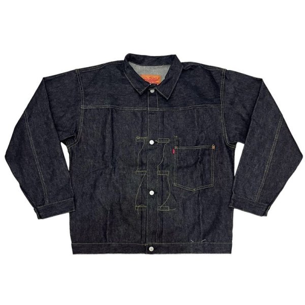 画像1: Little Hand [リトルハンド] WWII DENIM JACKET T-BACK 1st 大戦モデル デニムジャケット ファーストモデル Tバック ロゴボタン 2枚袖 13.5oz リジッド (NON WASH) ブルーデニム BDS (1)