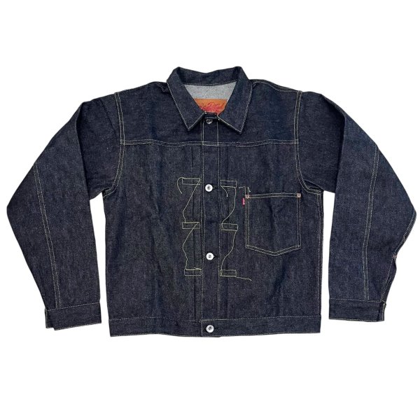 画像1: Little Hand [リトルハンド] WWII DENIM JACKET T-BACK 1st 大戦モデル デニムジャケット ファーストモデル Tバック 月桂樹ボタン 2枚袖 13.5oz リジッド (NON WASH) ブルーデニム BDS (1)