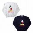 画像1: HOUSTON [ヒューストン]  MICKEY MOUSE C/N SWEAT ミッキーマウス プリント クルーネック スウェット BDA (1)