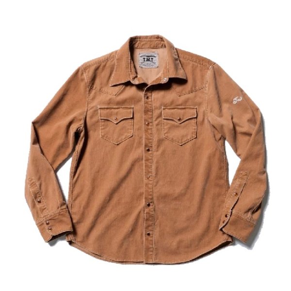 画像1: TMT [ティーエムティー] WESTERN CORDUROY SHIRTS [BEIGE] ウエスタンコーデュロイシャツ (ベージュ) BDA (1)