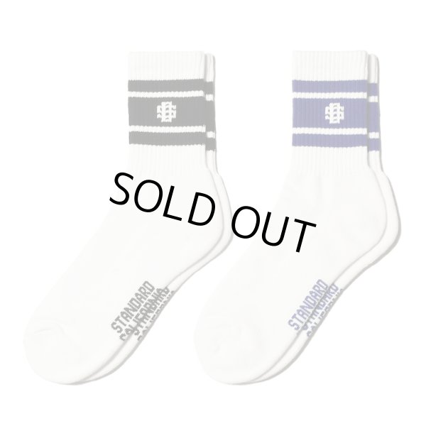 STANDARD CALIFORNIA [スタンダードカリフォルニア] SD Sports Socks-2P  [White/Black,White/Blue] スポーツソックス2P (ホワイト/ブラック、ホワイト/ブルー) BDA