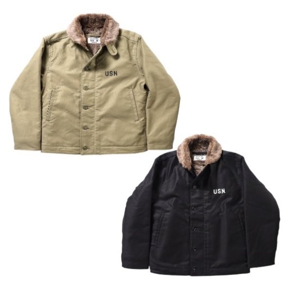 画像1: HOUSTON [ヒューストン] N-1 DECK JACKET regular model N-1デッキジャケット レギュラーモデル BDA (1)