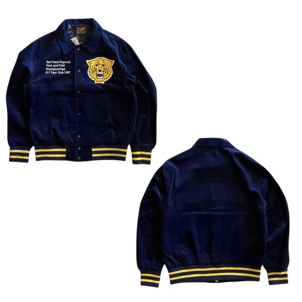 画像1: SKOOKUM(スクーカム) BYRON COLLAR LETTERMAN JACKET CORDUROY バイロンカラーレターマンコーデュロイジャケット BDA (1)