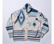 画像2: TMT [ティーエムティー] NATIVE KNIT CARDIGAN (WHITE/NAVY) ネイティブニットカーディガン (ホワイト/ネイビー) BDA (2)