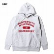 画像1: HOUSTON [ヒューストン] PRINT U.S. COTTON R/V HOODIE(WISCONSIN) U.S.コットンパーカー BDA (1)