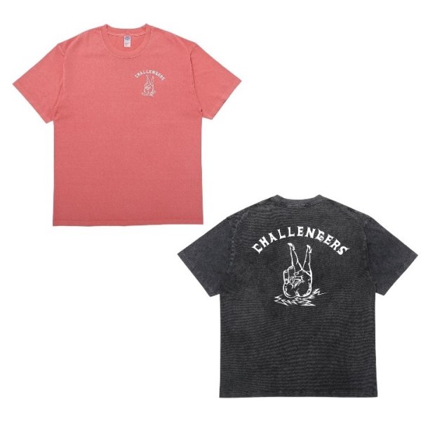 画像1: CHALLENGER [チャレンジャー] PIGMENT PEACE TEE ピグメントピースティー BES (1)